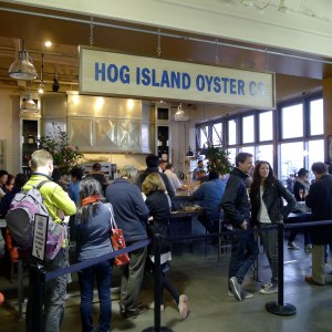 A popular restaurant inside the San Francisco Ferry Building