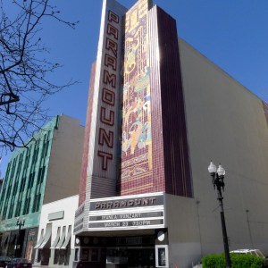 The Art-Deco style Paramount Theatre, completed in 1931