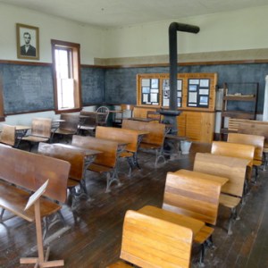 The desks are not original, but you get the idea.