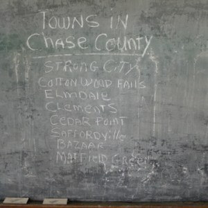 Towns in Chase County, then and now.