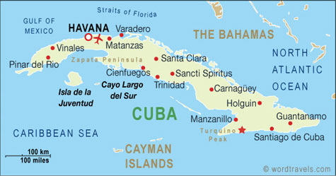 cuba map